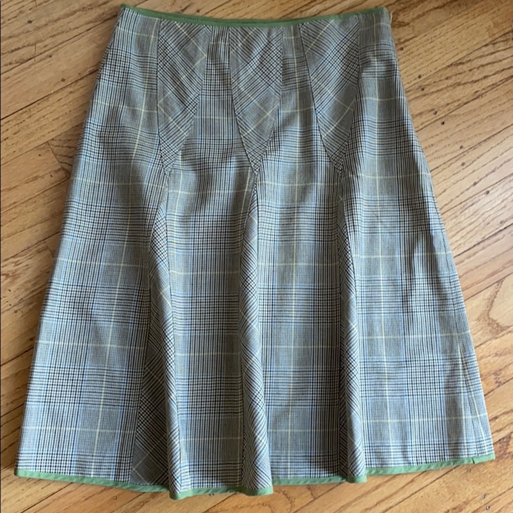 Sandra Angelozzi Plaid A-Line Skirt